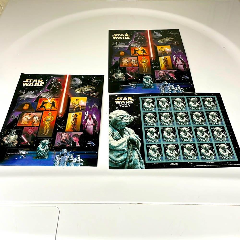 Star Wars postage stamps
